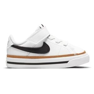 Nike Boys 9C Court Legacy White and Black Sneakers NIB